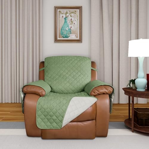 image for PureFit Reversible Quilted Sofa Cover, Water Resistant Slipcover Furni