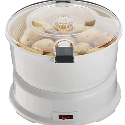 Elektryczna obieraczka do ziemniaków, 85 W, wydajna pojemność 1 kg, w pełni automatyczna obieraczka do warzyw, obsługa jednym dotknięciem, pomocnik do gotowania z pojemnikiem do obierania ziemniaków