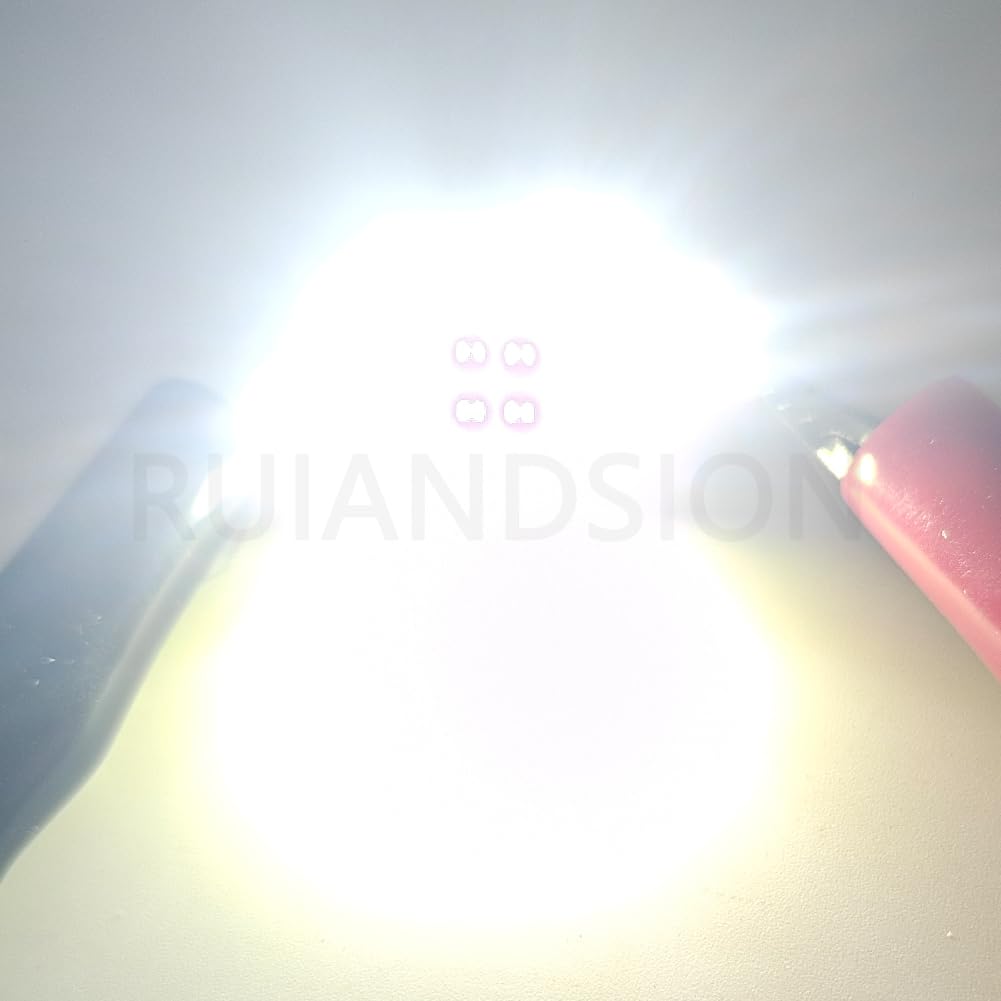 10 szt. LED Ruiandsion 31mm 6-30V Canbus 400lm 6000K biała | Szerokie napięcie 6–30V, bez polarności, dekoder Canbus bez błędów do wnętrza auta