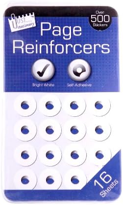 Just stationery Hole Reinforcers Label, White, 5930/72