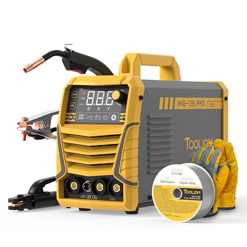 TOOLIOM 135A Gasless Flux Core MIG Welder 110V MIG...