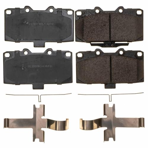 Image of PowerStop Front Brake Pads for Subaru Impreza 2006-07 - Z17 Ceramic Brake Pads with Installation Hardware, 17-1182