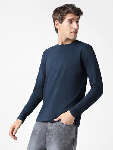 Image of Urbano Fashion Men's Printed Full Sleeve Slim Fit Cotton T-Shirt