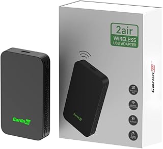 Wireless CarPlay Adapter,Wireless Android Auto Adapter CarlinKit 5.0 for OEM Wired CarPlay/Wired Android Auto Car 2023 Upgrade Version 2Air Realize Wired to Wireless,5G WiFi,OTA Upgrade
