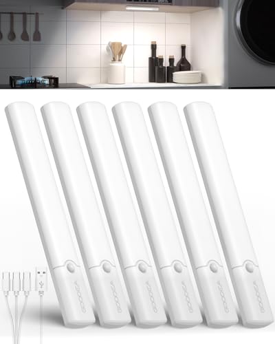 Image of Motion Sensor Light Indoor, Rechargeable Battery Operated Under Cabinet Lighting Wireless, Closet Lights Motion Sensored Night Light,Under Counter Lights for Kitchen, Shelves, Stair
