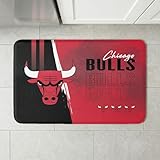 Northwest NBA Chicago Bulls Embossed Anti-Fatigue Mat, Cushioned Kitchen Floor Rug, Non-Slip PVC Standing Comfort, 18 x 30 in