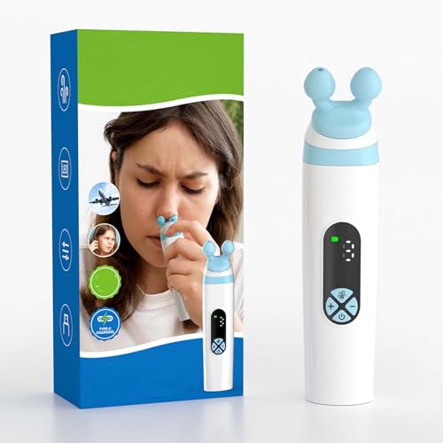 Dispositivo de Alivio de Presión del Oído, Desbloqueador de la Trompa de Eustaquio, Alivia el Tinnitus y el Dolor de Oído, 3 Ajustes de Velocidad Recargable, Para Viajes en Avión, Natación y Elevación