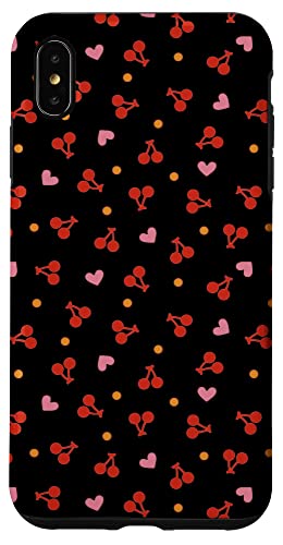 iPhone XS Max Retro Cherries, Cute Case