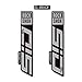 STAR SAM Adesivi Compatibili con forcella bici Rock Shox Sid SL Select + 2020 Grigio 1 CMT