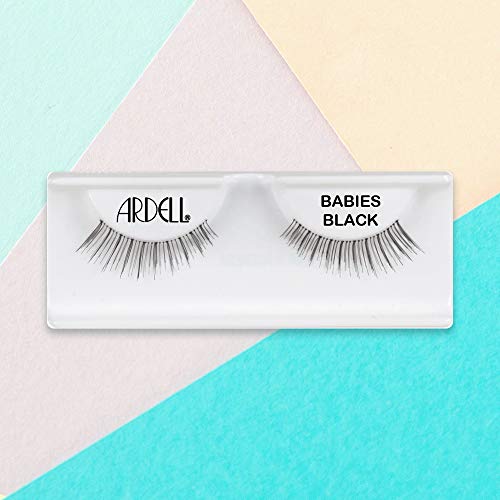 Ardell Natural Lashes False Eyelashes, Babies - Lightweight, Natural Look Strip Lashes with Invisiband for Everyday Wear, 4 Pack