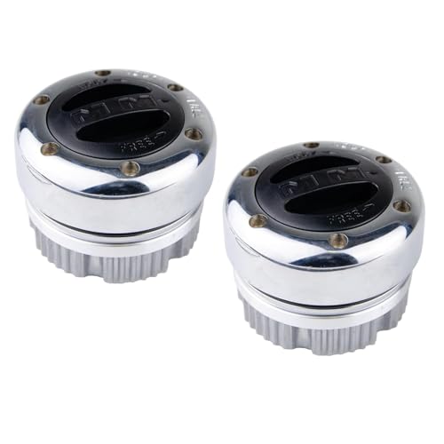 Mile Marker 302 Pair of Premium Manual Locking Hubs fits 1982-1996 F150 & Bronco | Requires Conversion Kit | Replaces Original Equipment Manual and Automatic Hubs | Includes Hardware