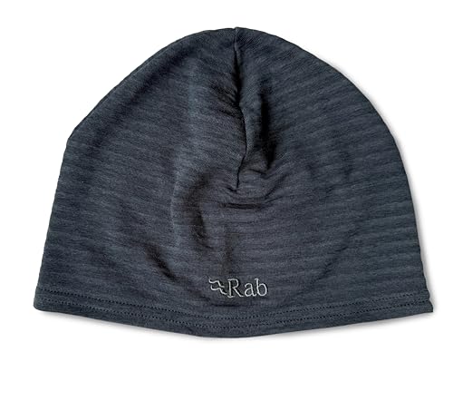Rab Filament Beanie - Lightweight Fleece Skull Cap for Climbing, Skiing, & Mountaineering - Black - One Size