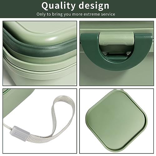 Collapsible Dog Bowls, Travel Water Bowl for Dogs, 2-in-1 Portable Food and Water Feeder - Travel Dog Bowls with Lid for Walking, Traveling, Camping and Hiking - Image 5