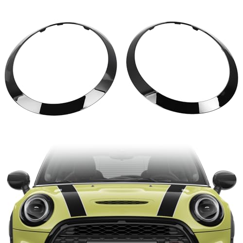 Tiras de cubierta de faros de repuesto ABS antimpacto para BMW Mini Cooper F55 F56 F57 de 2 piezas