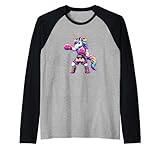 Photo Gallery divertente muay thai unicorn maglia con maniche raglan Photo Gallery divertente muay thai unicorn maglia con maniche raglan