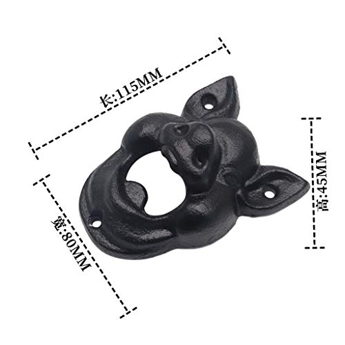 Tongina Abridor de garrafas de parede de porco de animal retrô Pub para amantes masculinos