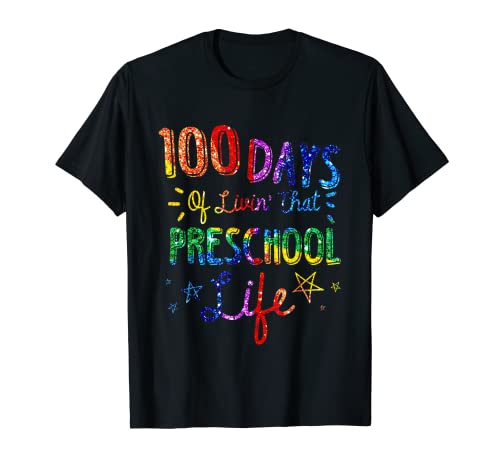 100 Tage Schule 100 Tage Leben im Vorschulleben T-Shirt