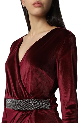 Image of Van Heusen Women's Polyester Classic Knee-Length Dress