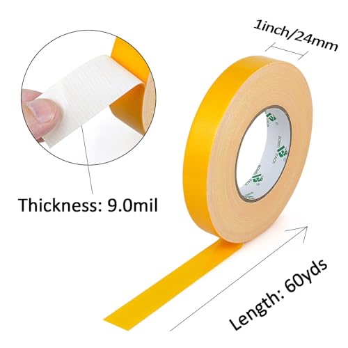 Image of BOMEI PACK Green Duct Tape 1inch, Heavy Duty Strong Waterproof Industrial Color Duct Tape 9.0mil x 60yds for Packing and Repairing