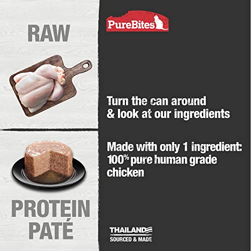Purebites® Patés 100% Pure Chicken For Cats, 2.5Oz | 71G, Case Of 12 #TOP2