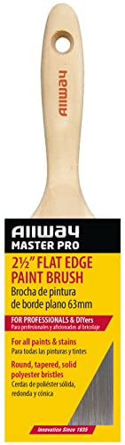 Image of ALLWAY MP25 Master Pro Paint Brush, 2-1 /2 inch Straight Edge | Hardwood Handle, Use with All Paints and Stains