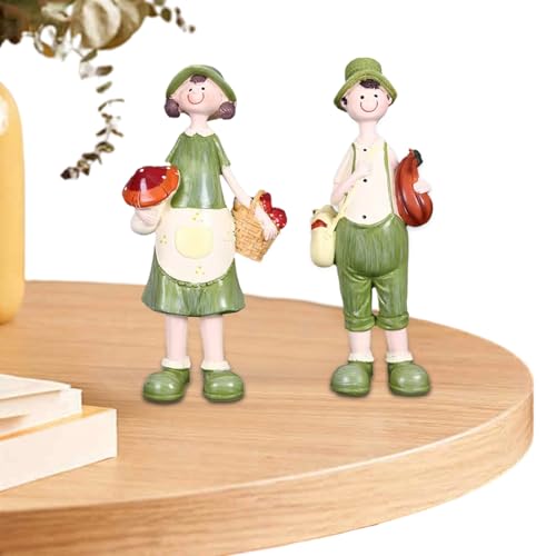 Cadeau maison art résine de haute qualité, statuette décorative élégante pour bureau - 2