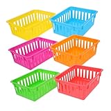 Construction : fabriqués à partir de plastique robuste, ces petits paniers en plastique sont conçus pour durer et sont faciles à entretenir, garantissant que votre papeterie reste organisée, mini bacs de rangement, plateaux de rangement de classe