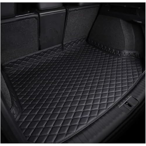 QSLLLY Voiture Tapis de Coffre pour Peugeot 5008 (7 Places) 2017-2022 2023 2024,Doublure de Coffre en Cuir Protection Tapis Cargaison Tapis De Protection...