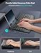 Wireless Keyboard with Wrist Rest, Phone/Tablet Holder, 18 Multimedia Keys