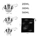 Lljsszr 3 Pieces Camping Bowls Tableware Stainless Steel Lightweight Dinnerware Camp Bowls for Kitchen Hiking Backpacking Barbecue, Folding Handle