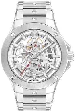 Movado S.E. Men's Automatic Watch, Swiss Self-Winding Movement, Stainless Steel Bracelet, Water-Resistant up to 100m, Classic Mechanical Timepiece - Gift for Him - 41mm