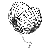 Luxshiny Distributore di Mangime Ventilato in Ferro per Piccoli Animali, Palla Sospesa per Fieno Installazione Semplice, Mangiatoia per Criceti, Conigli e Cincillà Adatta a Gabbie e Giochi