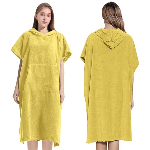 Toalla de playa tipo poncho de rizo secado rápido para el gimnasio