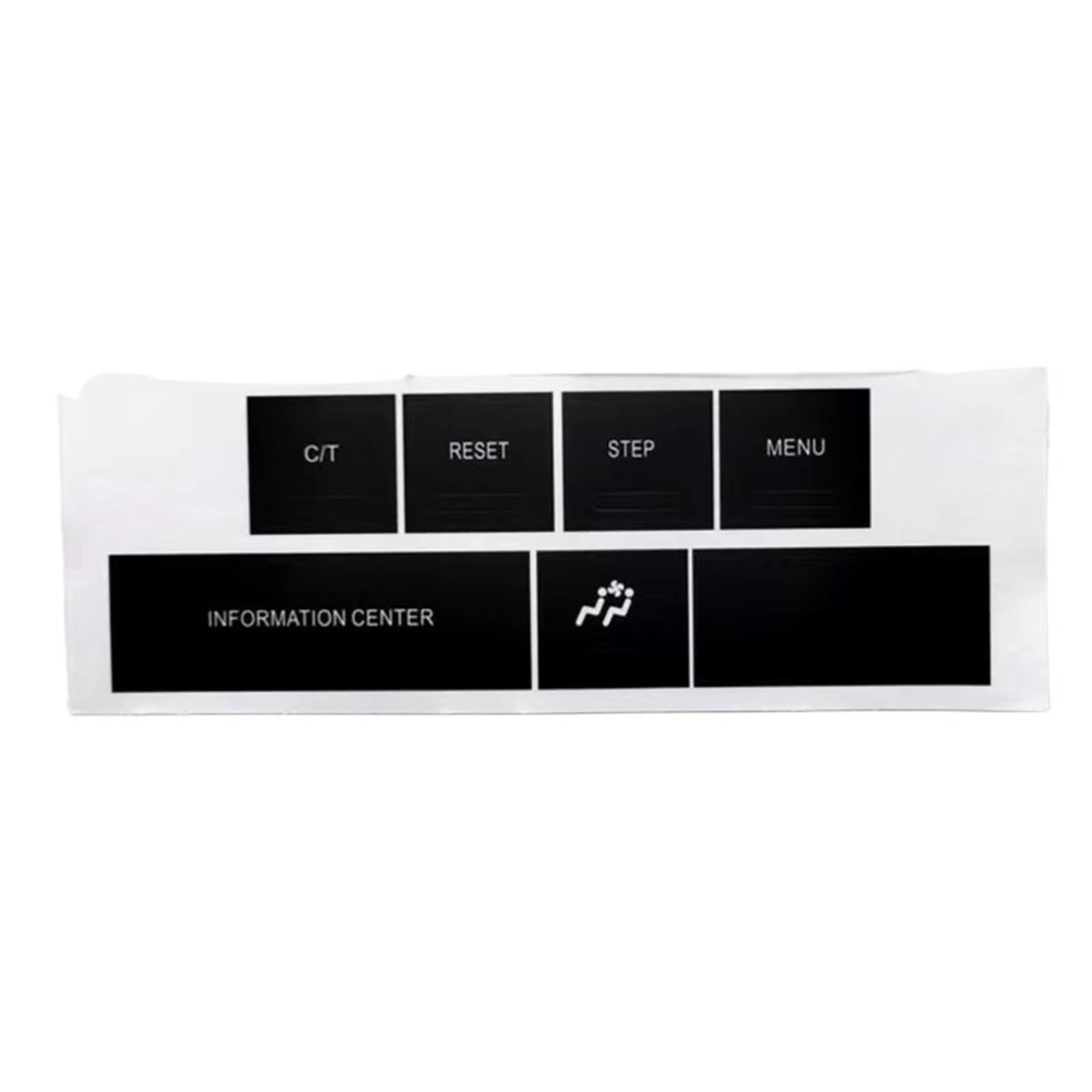 Repair Auto Dashboard Key Covers Button Decals Stickers Repair Decals Long Lasting Automotive Interior Accessories Interior for Vehicles