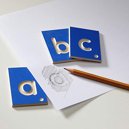 Erzi 42022 Lernspiel Kleinbuchstaben aus Holz, Lernmaterial, Kreativität – Bild 4