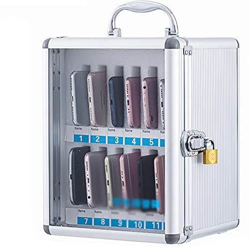 GHKFEJGDEN Gabinete con Cerradura de Pared de aleación de Aluminio montado en la Pared Bolsillo montado en la Pared con Cerradura de Seguridad Ripostiglio per ufficio da tavolo in Aula,12slots