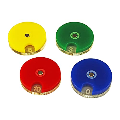LITKO Multi-Color Dial Set | Life Counter | Point Tracker | Turn Tracker | Wound Counter