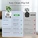 Chumajor XXL Stainless Steel Corner Cat Litter Box with Lid, Enclosed Hidden Plant Litter Box with Artificial Plant, Easy-Clean Covered Decorative Litter Box for Large Cats, White