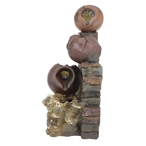 Design Toscano Villa La Piccolina Cascading Urns Illuminated Garden Fountain #TOP3