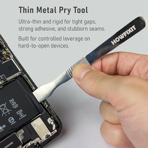 Image of HowFixit 15-in-1 Electronics Opening Tool Kit, Professional Anti-Static Spudger Set & Pry Tools with Suction Cup for iPhone, iPad, MacBook, Laptop, Tablet, Phone Repair