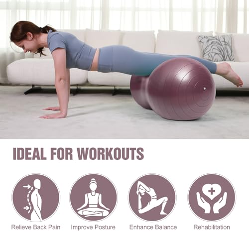 Image of INPANY Peanut Exercise Ball for Labor, Physical Therapy & Fitness