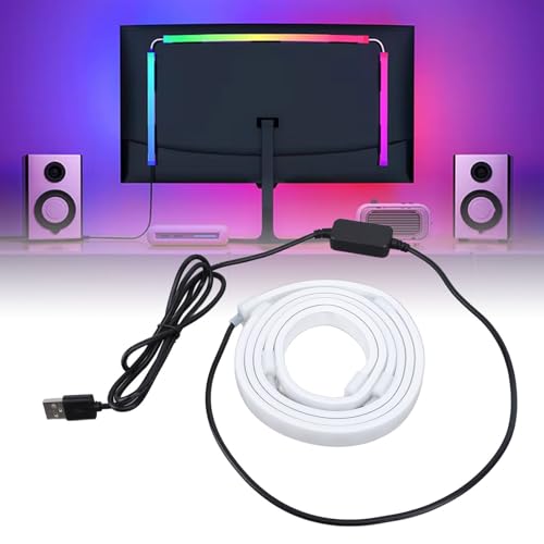 Tira de LED RGB USB para PC y TV 24 pulgadas Asixxsix miniatura 6