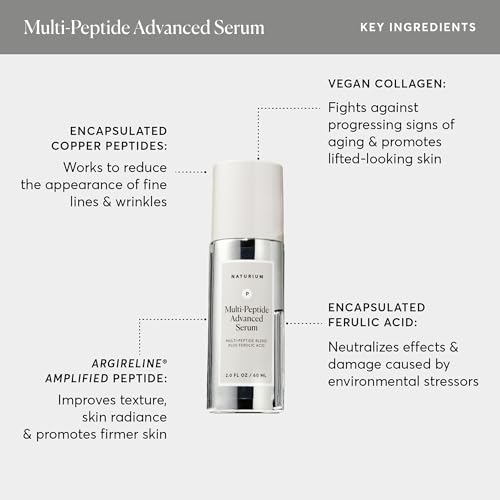 Image of Naturium Multi-Peptide Advanced Serum Jumbo, Firming & Smoothing Face Serum for Fine Lines & Wrinkles with Advanced Multi-Peptide Blend, 2 oz