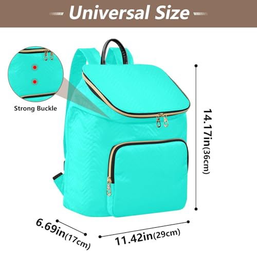 KLL Mint Green Women Backpack Anti-theft Fashion College Bookbag Daypack for Daily Workout Trip3