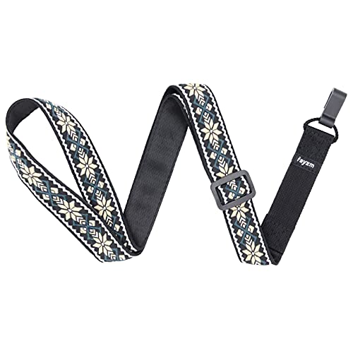 rayzm Sangle pour ukulélé à clipser, sangle en coton tissé Jacquard pour ukulélé, ceinture ukulélé brodée, sangle… - Les Beatles, Paul McCartney, John Lennon, RIngo Starr, George Harrison rayzm Sangle pour ukulélé à clipser, sangle en coton tissé Jacquard pour ukulélé, ceinture ukulélé brodée, sangle… – Image 3