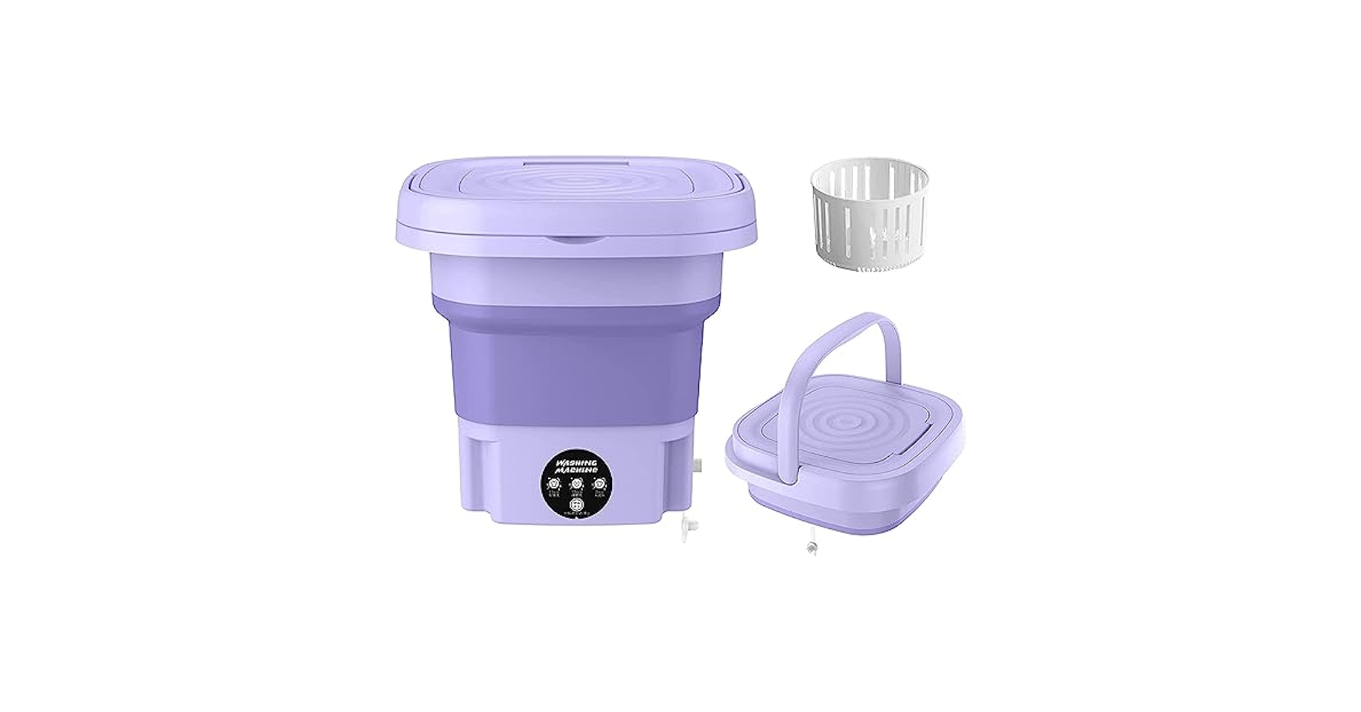 Amazon.com: CHPBOLLY Portable Mini Washer, Top Load, Purple