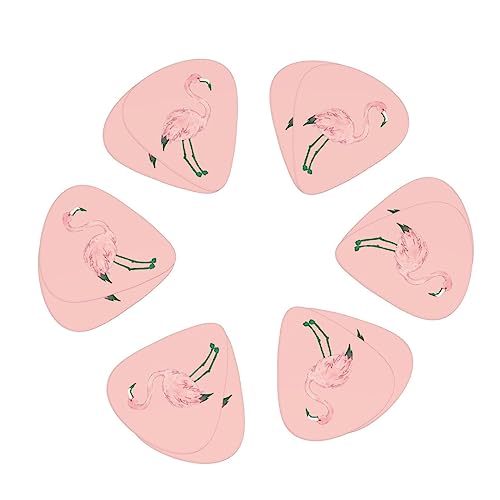 Lot de 12 médiators en forme de flamant rose pour guitare électrique et basse dans une boîte - Les Beatles, Paul McCartney, John Lennon, RIngo Starr, George Harrison Lot de 12 médiators en forme de flamant rose pour guitare électrique et basse dans une boîte – Image 3