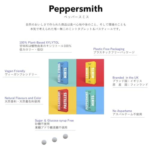 Peppersmith キシリトールミントタブレット イングリッシュペパーミント
