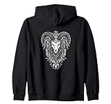 aries ornamental ram zodiac fire sign art deco