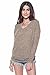 A+D Womens Thin Dolman Sleeve Knit Pullover Sweater Top (S-XL) (Mocha, Large)